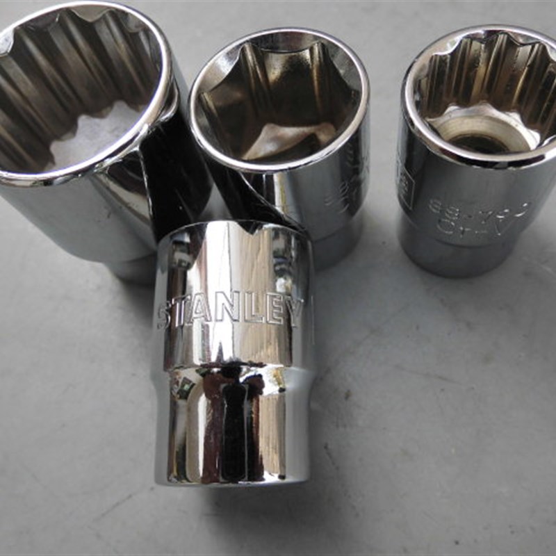 史丹利STANLEY大飞套筒12.5mm系列套筒头8-34mm公制六角梅花套筒