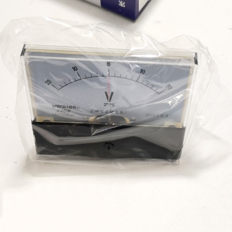 44c2面板式控制电柜机械指针表头双向正负直流电压电流表DC5A100V