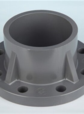 锚牌日标PVC-U灰色管件 DN50 60mm2寸UPVC一体法兰 PVC单片式法兰