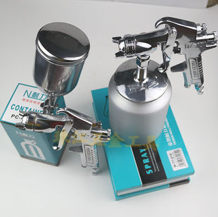 台湾耐力W 喷漆枪W77S下壶直径2.5汽车家具喷漆 773G上壶气动喷枪