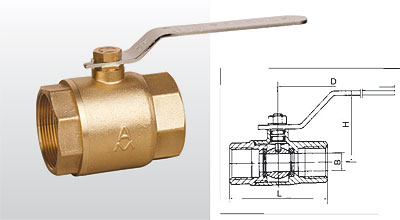 正品埃美柯212黄铜加厚开关球阀不锈钢手柄球阀DN40(1.5寸专卖店