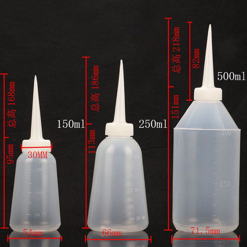 工业用点胶瓶,塑料瓶,胶壶,点胶壶,尖嘴壶 小油壶500/250/150ML