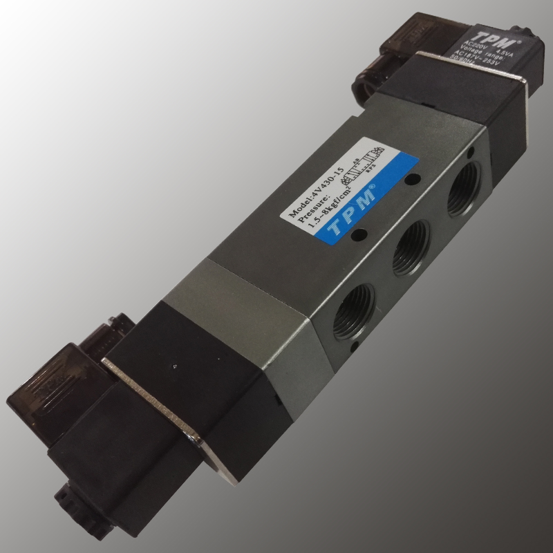 TPM朝日三位五通气动电磁阀4V130-06 4V230-08 4V330-10 4V430-15