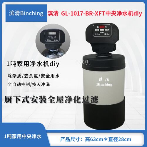 滨清GL-1017-BR-CFT中央净水机 1吨活性炭过滤器 时间全自动/diy