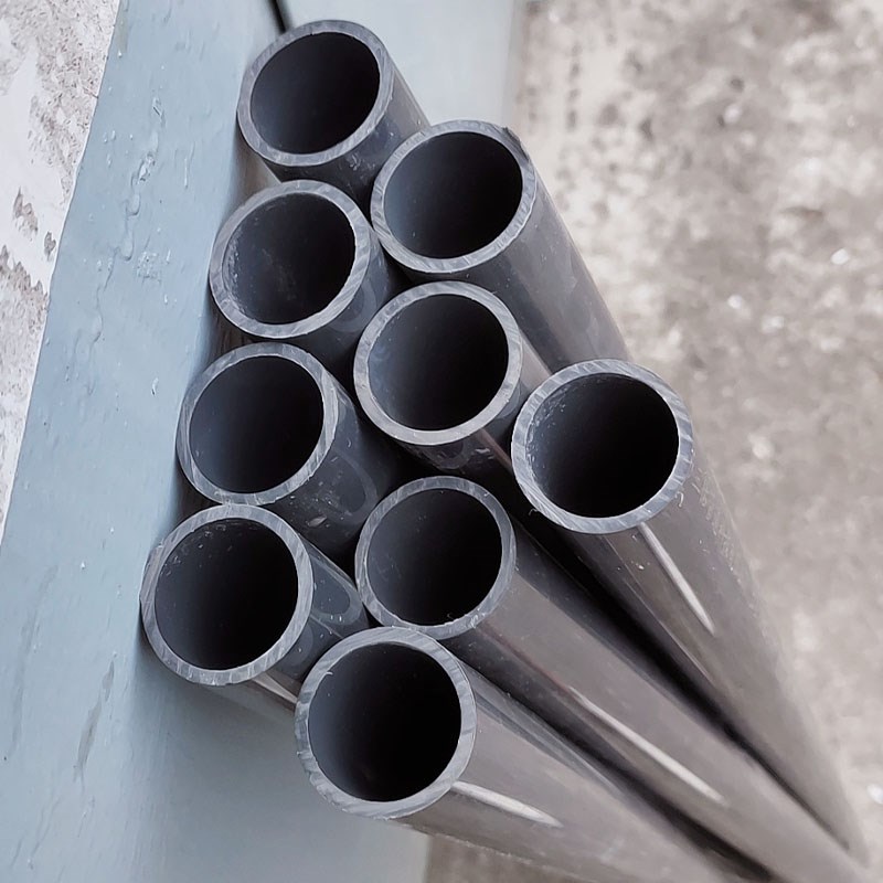 【加厚】PVC深灰色DN15/20/25/32/40/50/65国标塑料UPVC管道管材