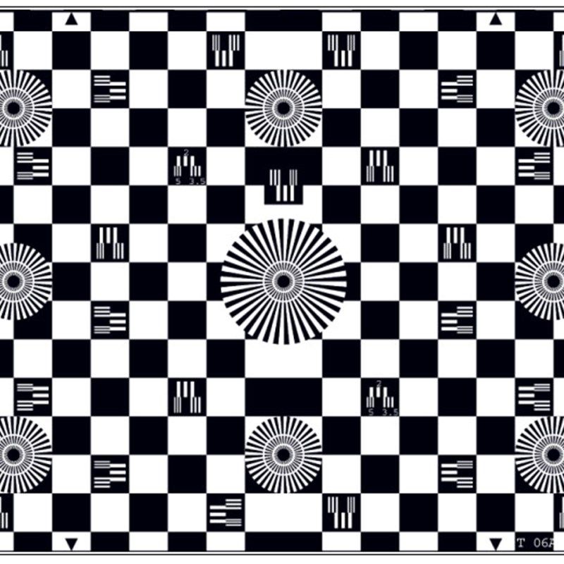 棋盘分辨率测试图卡镜头后焦距几何形状畸变光栅一致性测试chart