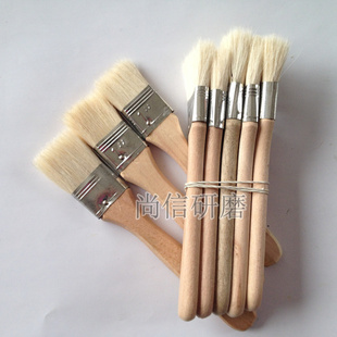 1寸精品羊毛刷 羊毛油漆刷 乳胶漆刷 木柄不掉毛涂装工具量大从优