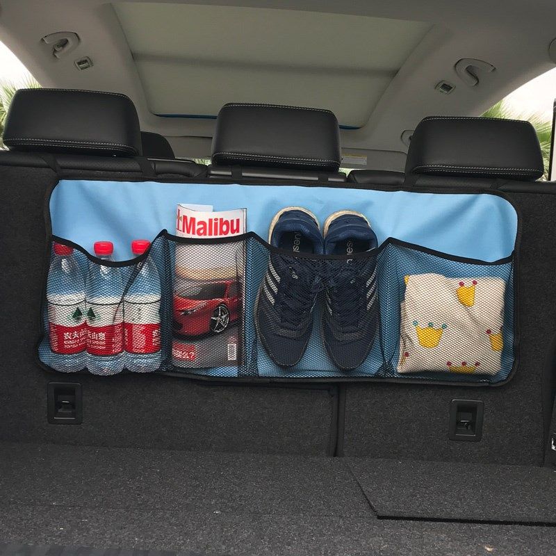 创意汽车后备箱收纳袋 大容量带网兜 后座椅背袋 车用杂物储物袋,宠物/宠物食品及用品,宠物背包,淘宝优惠券,粉丝福利购,淘宝优惠卷