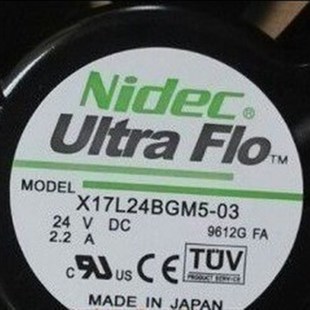 2.2A NIDEC 17251 X17L24BGM5 550 24V ACS510 75KW变频器风扇