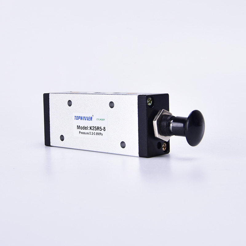 手控开关K25R5-8/10/15二位五通手拉阀 手拉控制换向阀 气动元件