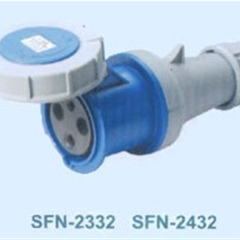 SFE上丰防水工业插座SFN-2332 63A 三极连接器 IP67 三芯插座