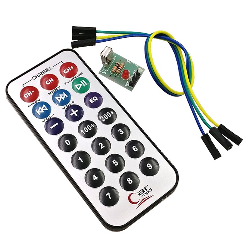 3件套,单片机 红外遥控模块+接收头HX1838+NEC编码红外 遥控器