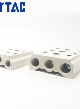 原装亚德客3V210电磁阀汇流板底座3V200M4F 3V200M5F 3V200M6F