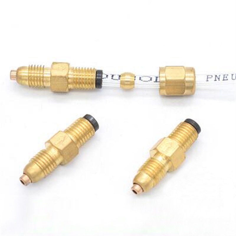 油路计量件铜高品质DPC单向阀油嘴润滑油路接头螺纹M8x12345号