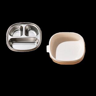 能食盘餐具防婴儿餐摔贝 儿童保温分格316宝宝辅不锈钢碗碗儿童