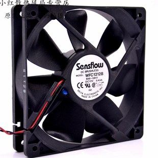 12V 12025 0.44A 12CM 电源机箱风扇 台达 静音温控电阻 WFC1212B