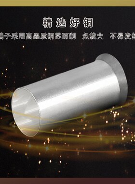 EN针型管型裸接线端子 EN0508 7508 1008 4012 6010插针冷压端头