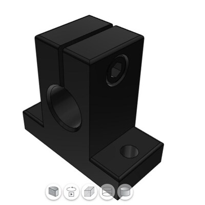 加厚型光轴导向支座加厚光轴支座加厚光轴支撑座SHAN20 SHATN25