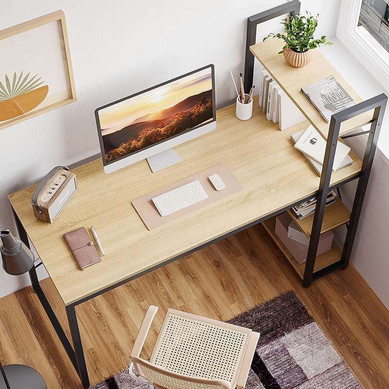 1.2m Desktop computer desk with shelf    Foreign trade table