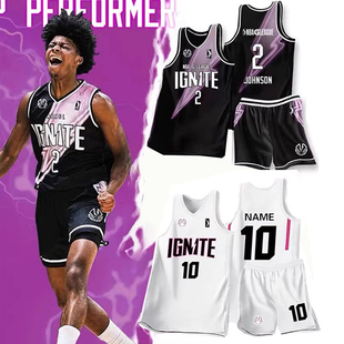 夏季新款美式篮球服套装定制训练队服男印字球服团购组队比赛球衣