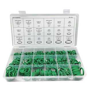 供应530pcs汽车空调O型胶圈修理盒18格盒装绿色密封圈耐腐蚀