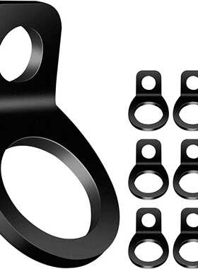 10pcs黑色O型环系紧锚钩绑带锚钩不锈钢挂钩配件