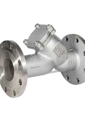 304/316不锈钢Y型法兰过滤器GL41W-16P工业管道过滤器DN80 100