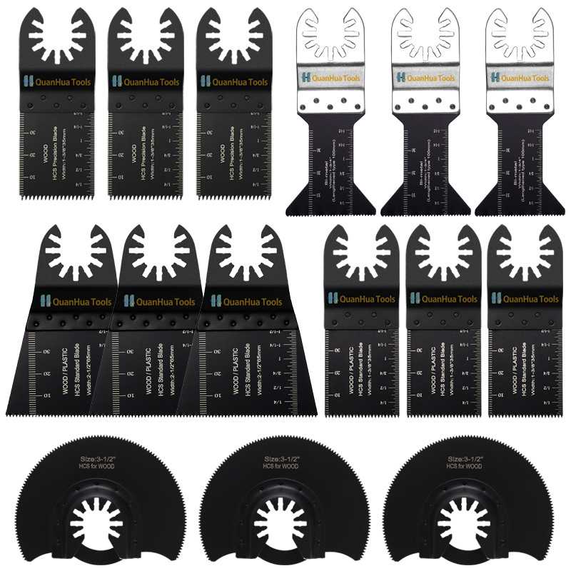 15pcs万用宝刀头多功能修整机锯片5种规格摆动锯片配件