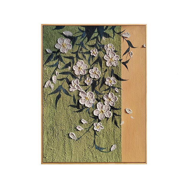 霄花石英砂立体理肌画数字油凌彩画装EVI丙烯涂画手绘填色画饰画