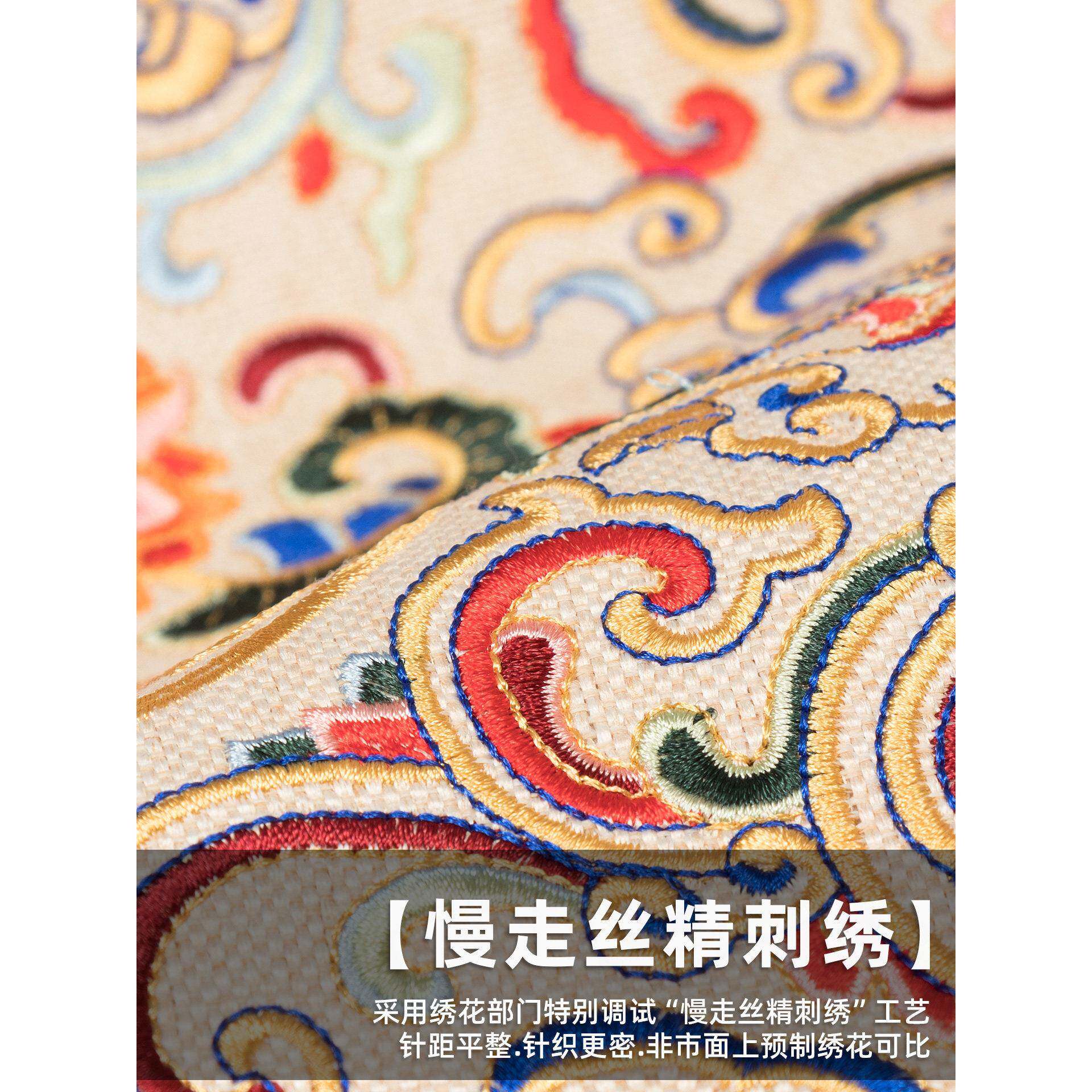 式红木椅圆形坐垫实木中无品牌/小圆垫鼓凳垫藤子椅餐椅垫防滑圆