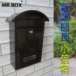 简约欧式小邮箱家庭单位意见箱户外铁艺装饰品挂墙防雨密码信报箱