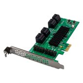 SATA Gen Ⅲ 机电脑磁盘阵 甄选PCI 6G扩展卡八口SATA3.0台式