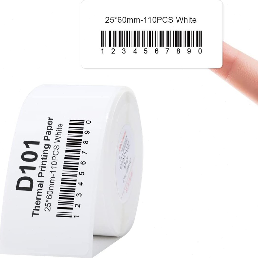 甄选品质D101白色标签纸热敏不干胶打印纸超市零售姓名价格分类价