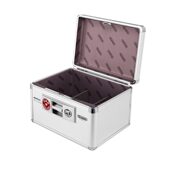 甄选金隆兴印章盒 铝合金印章带锁收纳盒B8049财务用品银行专用收