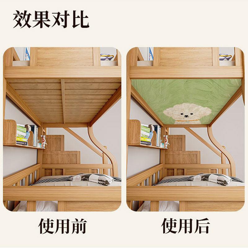 上下铺防尘顶宿舍架子532双高低床遮挡帘布防落灰儿童子层母床帘图片