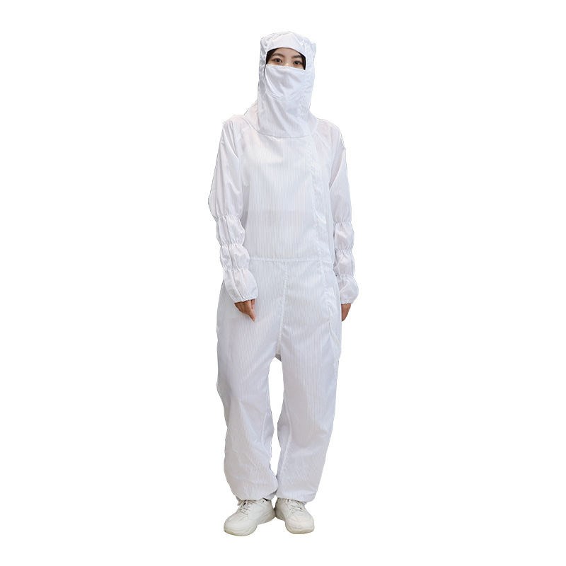 网格百级无尘服洁净无尘衣连体防静电服防尘防护服净化.车间工作