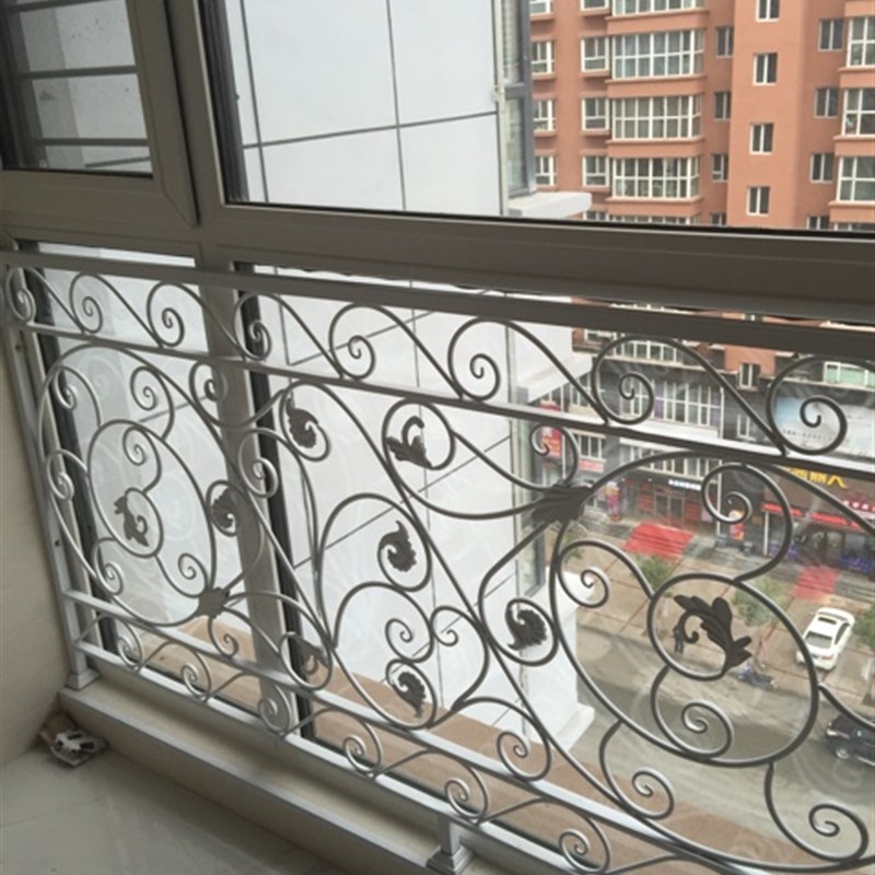 中欧美式铁艺护栏杆铁艺楼梯扶手飘窗阁楼护栏走V廊栏杆阳台围栏