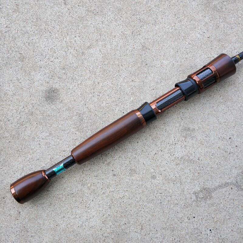 筏竿筏手把筏竿手把节黑檀节木筏竿手把配节微铅竿手把节pvsMC7x