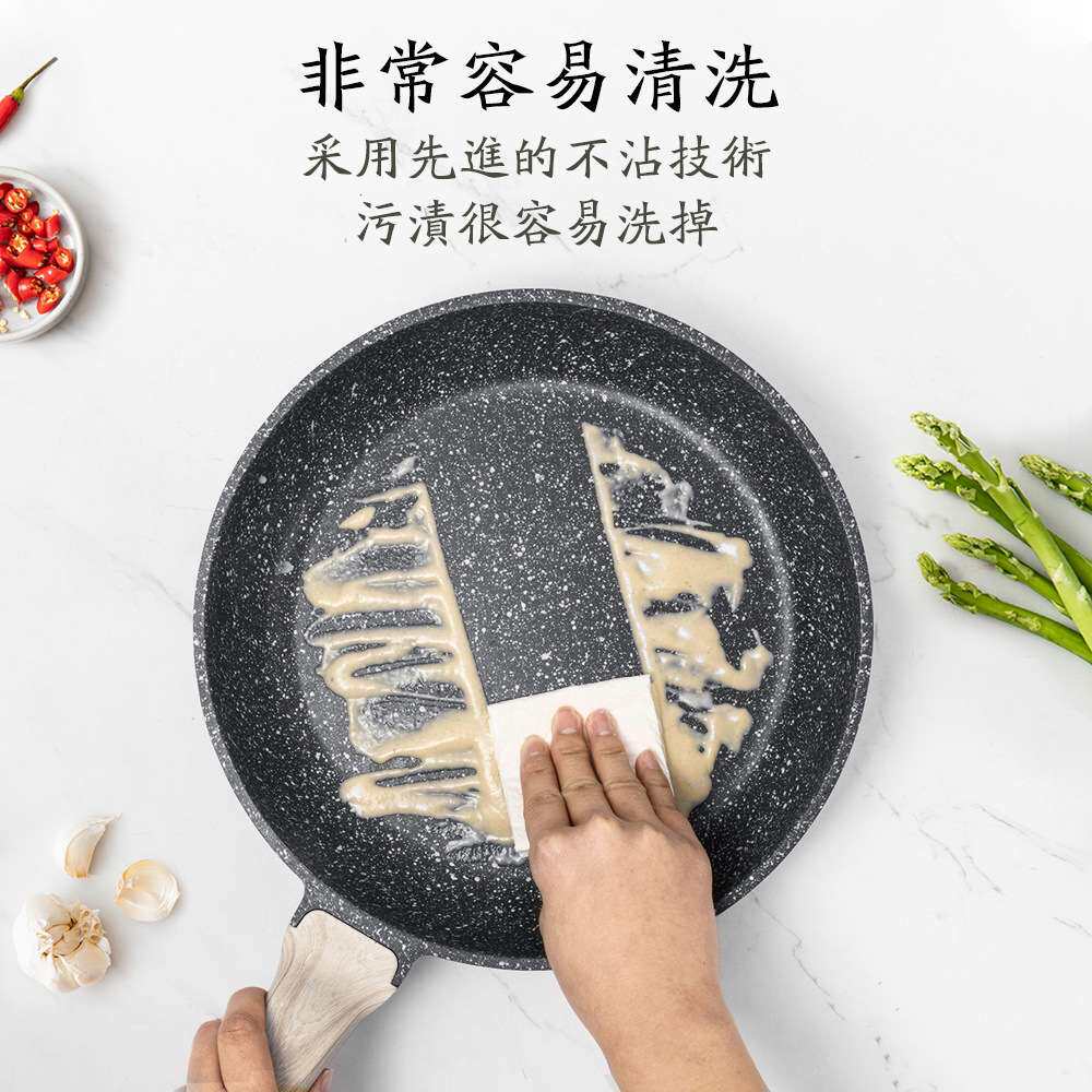 跨境锅具套装七件全套锅组奶锅汤锅煎锅黑色家用麦饭石不粘锅pots