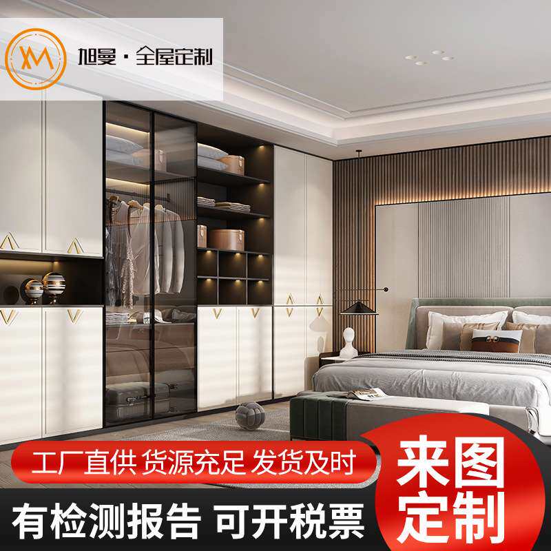 厨房橱柜门定 制自装吸塑门模压门衣柜门板实木家具全屋定 制工厂