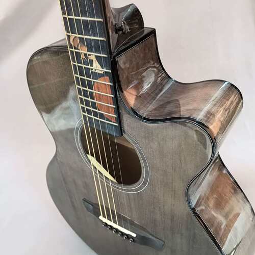 40寸单板民谣吉他 星球指板贴花GUITAR乐器 亮光云杉面单椴木吉他