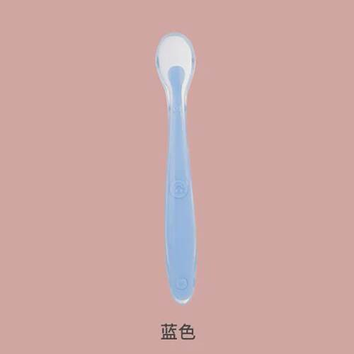 宝宝硅胶软勺碗勺餐具辅食儿童软头勺婴儿勺子新生小勺子全包新款