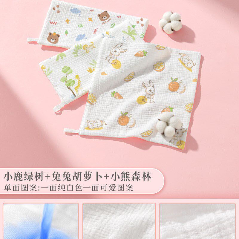 10N宝宝洗澡纱布毛巾儿童大号长方形婴儿拍嗝巾新生的儿包被襁褓