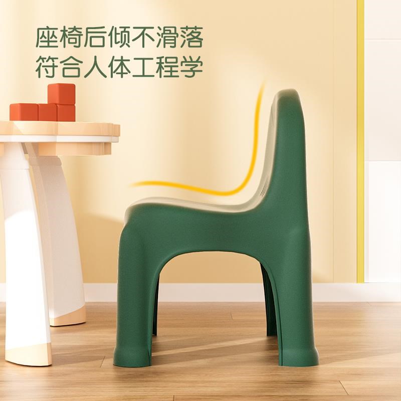靠背椅儿童椅子塑料加厚幼儿园宝宝垫脚小板凳子矮凳防滑家用座椅