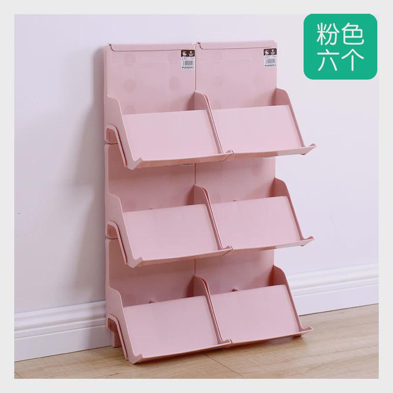 新款w7塑料鞋托可叠加鞋架简易门口家用多层宿舍收纳鞋架分层整理