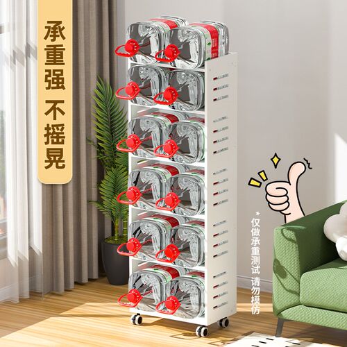 置物架可移动带轮子落地家用简易储物多层玩具书架收纳架儿童书柜