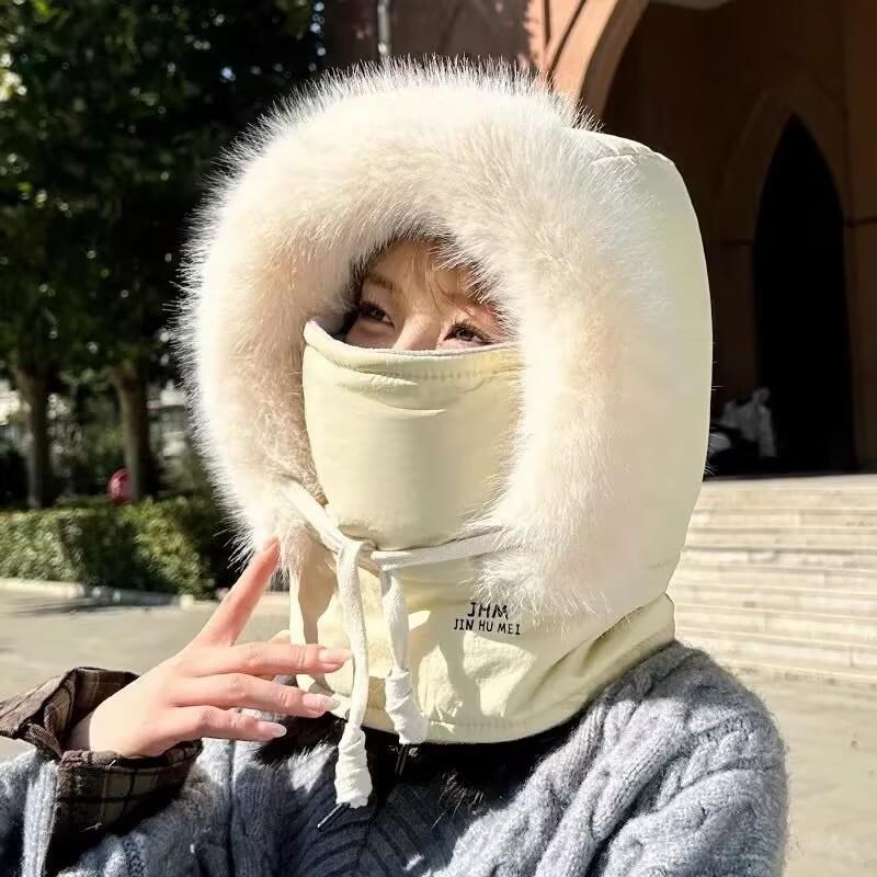 2024新款玫瑰粉围巾女冬季防风防寒学生款韩系氛围感时尚披肩外搭