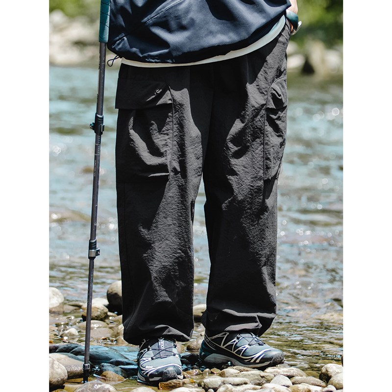 OW线上商店 男生秋季款户外直筒机能宽松长裤 大口袋工装裤日系潮