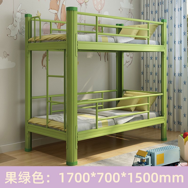 小学生午托床儿童上下床幼儿园儿童双层床宿舍午睡床铁艺高低铺床