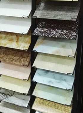 集成吊顶板铝扣板展示架3t00*600陶瓷展架金属黑色双排瓷片架现货